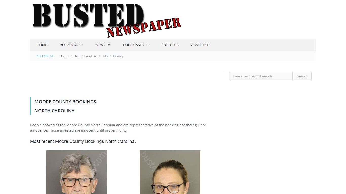 Moore County, NC Mugshots - BUSTEDNEWSPAPER.COM